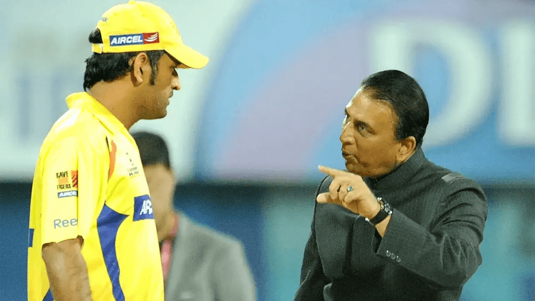 Sunil Gavaskar and MS Dhoni