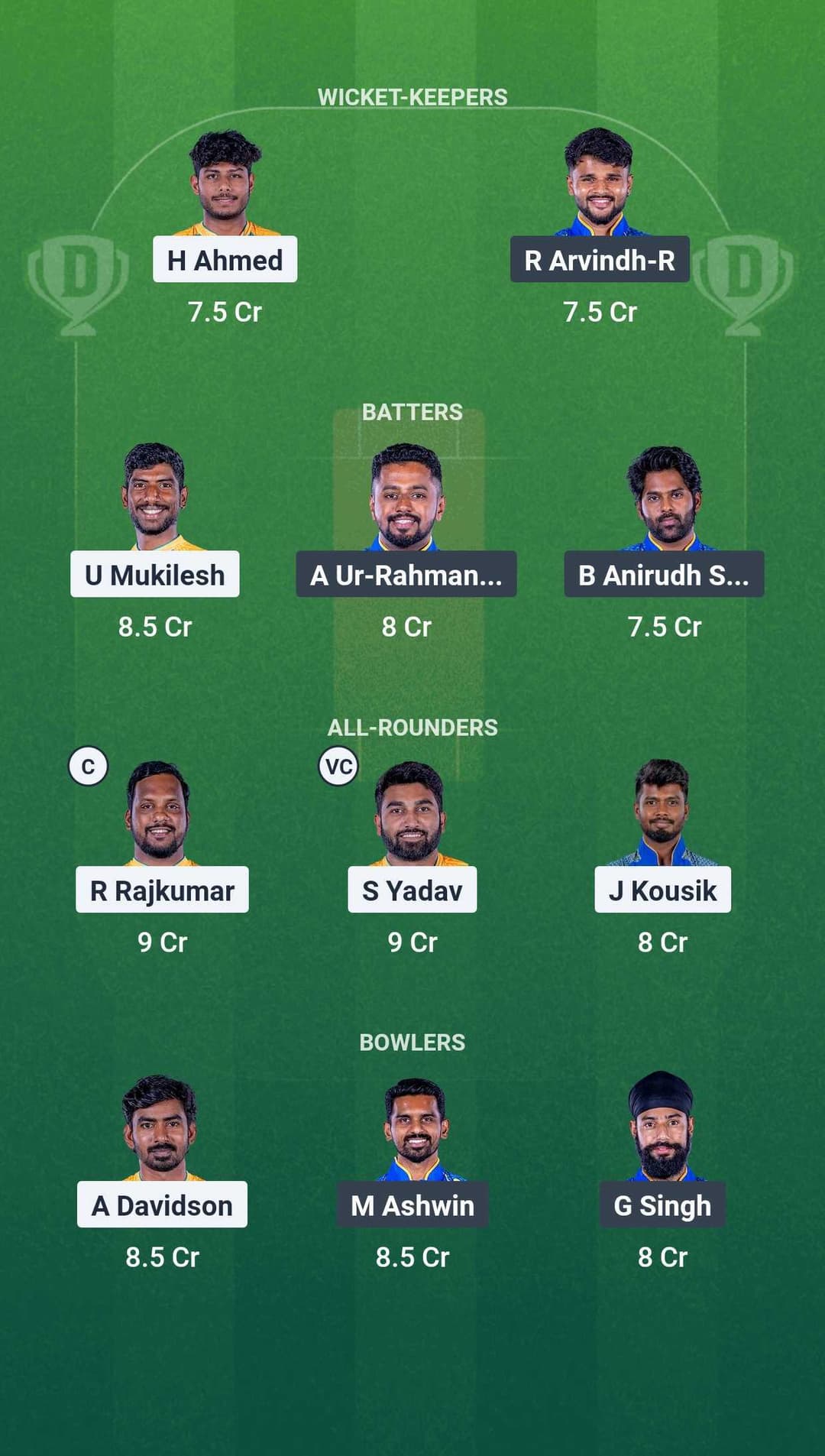 TGC vs SMP Dream11